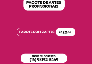 Eu vou criar 2 artes para sua rede social