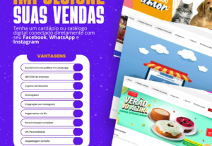 Eu vou criar um catálogo/cardápio virtual - Integrado com Pi...
