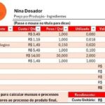 Eu vou fazer uma planilha de custo de produção