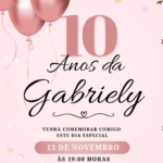 Eu vou Fazer seu convite de aniversário, casamento etc.