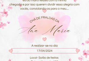 Eu vou fazer convites, panfletos e cartão de visita.