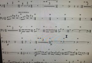Eu vou escrever sua música em uma partitura.