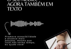 Eu vou legendar seu vídeo ou transcrever seu áudio