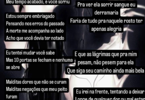 Eu vou fazer uma poesia para você, ou para quem você quiser