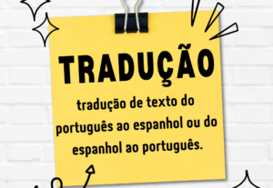 Eu vou  fazer Tradução de texto do espanhol ao português