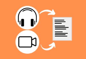 Eu vou transcrever seu áudio/vídeo/curso com organização
