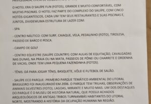 Eu vou Fazer digitação e produção de textos.
