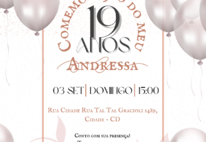 Eu vou fazer convite de aniversário