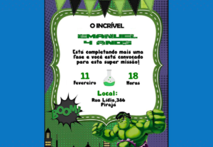Eu vou fazer seu convite de forma exclusiva