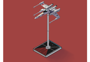 Eu vou ilustrar uma nave do Star Wars para você.