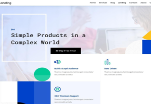 Eu vou fazer uma landingPage para seu site