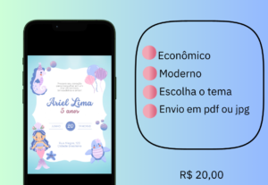 Eu vou fazer o convite virtual que você escolher