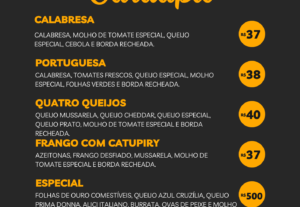 Eu vou fazer qualquer cardápio que você quiser