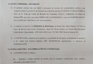Eu vou elaborar contratos e textos.