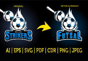 Eu vou vetorizar o seu logo e enviá-lo em formato editável.