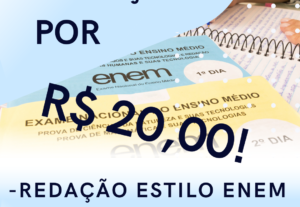 Eu vou corrigir sua redação estilo enem