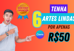 Eu vou Criar 06 Posts Incríveis para Suas Redes Sociais