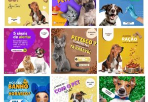 Eu vou fazer Pack de artes para petshop