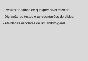 Eu vou fazer digitação rápida e precisa de textos