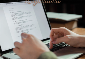 Eu vou digitar o seu texto