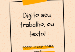 Eu vou digitar ou criar texto.