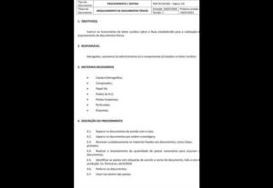 Eu vou digitar textos, procedimentos, ou fluxogramas.