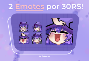 Eu vou fazer emotes/badges para seu canal