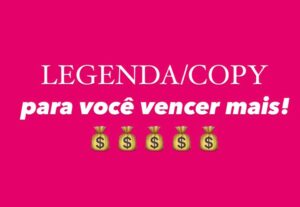 Eu vou criar uma legenda/copy para seus anúncio