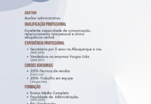 Eu vou criar seu currículo profissional