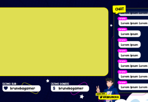 Eu vou fazer overlay estático para sua live na twitch
