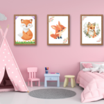 Eu vou fazer  Kit de 3 Art para Quarto Infantil.