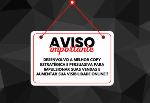 Eu vou criar a copy persuasiva para sua empresa / negócio.