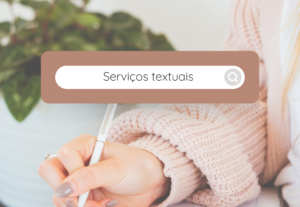 Eu vou fazer serviços textuais personalizados