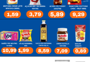 Eu vou criar encartes de ofertas para supermercado