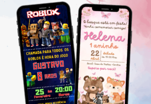 Eu vou fazer seu convite de aniversário infantil digital