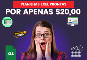 Eu vou te entregar uma planilha pronta