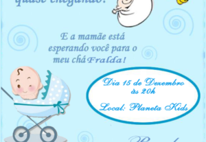 Eu vou fazer o convite do jeitinho que você quer