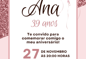 Eu vou criar um convite super caprichado e bonito para você