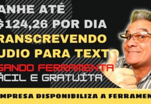Eu vou te ajudar a transcrever seu vídeo para áudio fácil