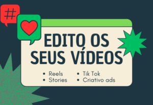 Eu vou editar seus vídeos para reels ou criativo para ads.