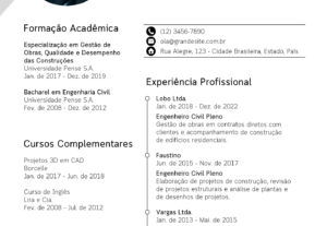 Eu vou fazer o melhor currículo a ser enviado ao recrutador