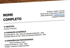 Eu vou montar um currículo lindo e personalizado para você