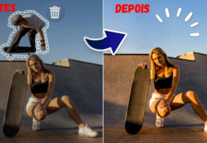 Eu vou remover objetos indesejados de suas fotos