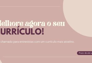 Eu vou formatar o seu currículo