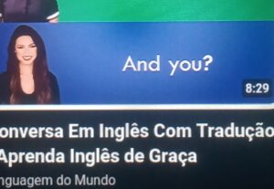 Eu vou fazer tradução de áudio em inglês pra português vídeo...