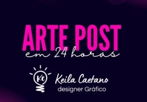 Eu vou criar a arte de seu post em 24h
