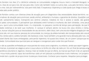 Eu vou digitar textos em português.