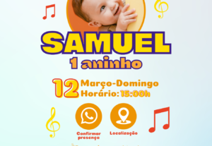 Eu vou fazer seu lindo convite digital para sua festa.
