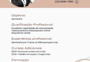 Eu vou fazer o seu currículo excepcional