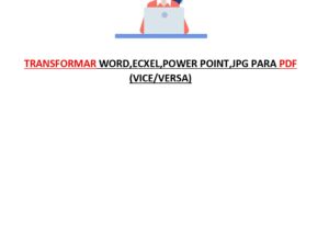 Eu vou transformar documentos para Pdf.